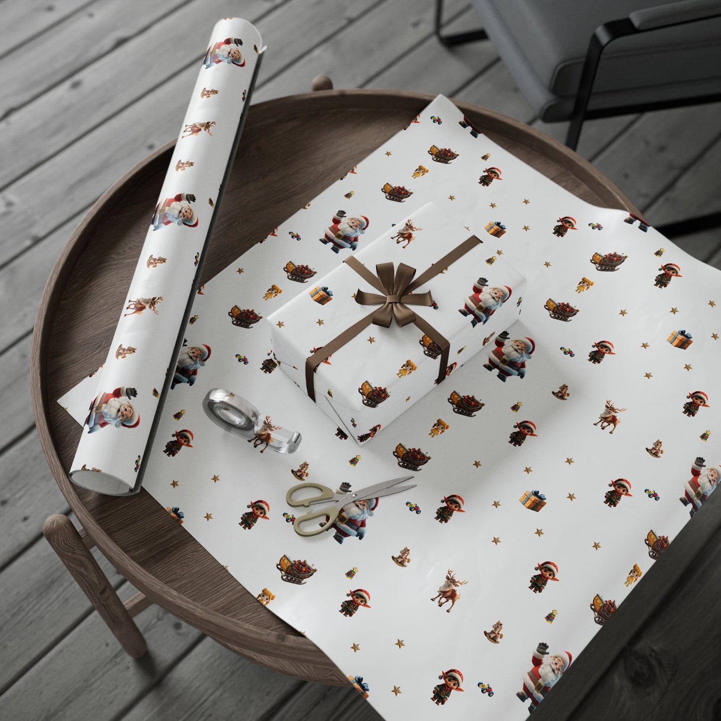 Santa & Friends Wrapping Paper