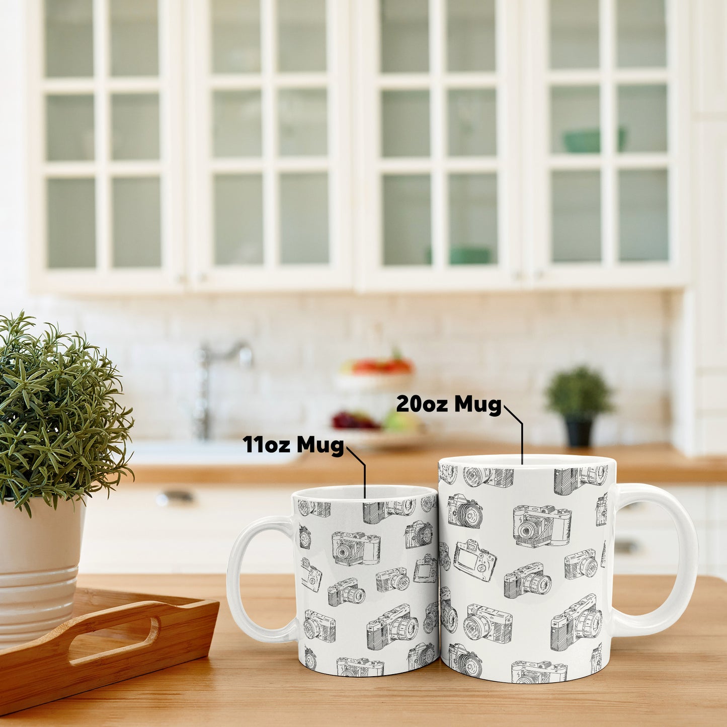 Sketched Camera 20oz Mug