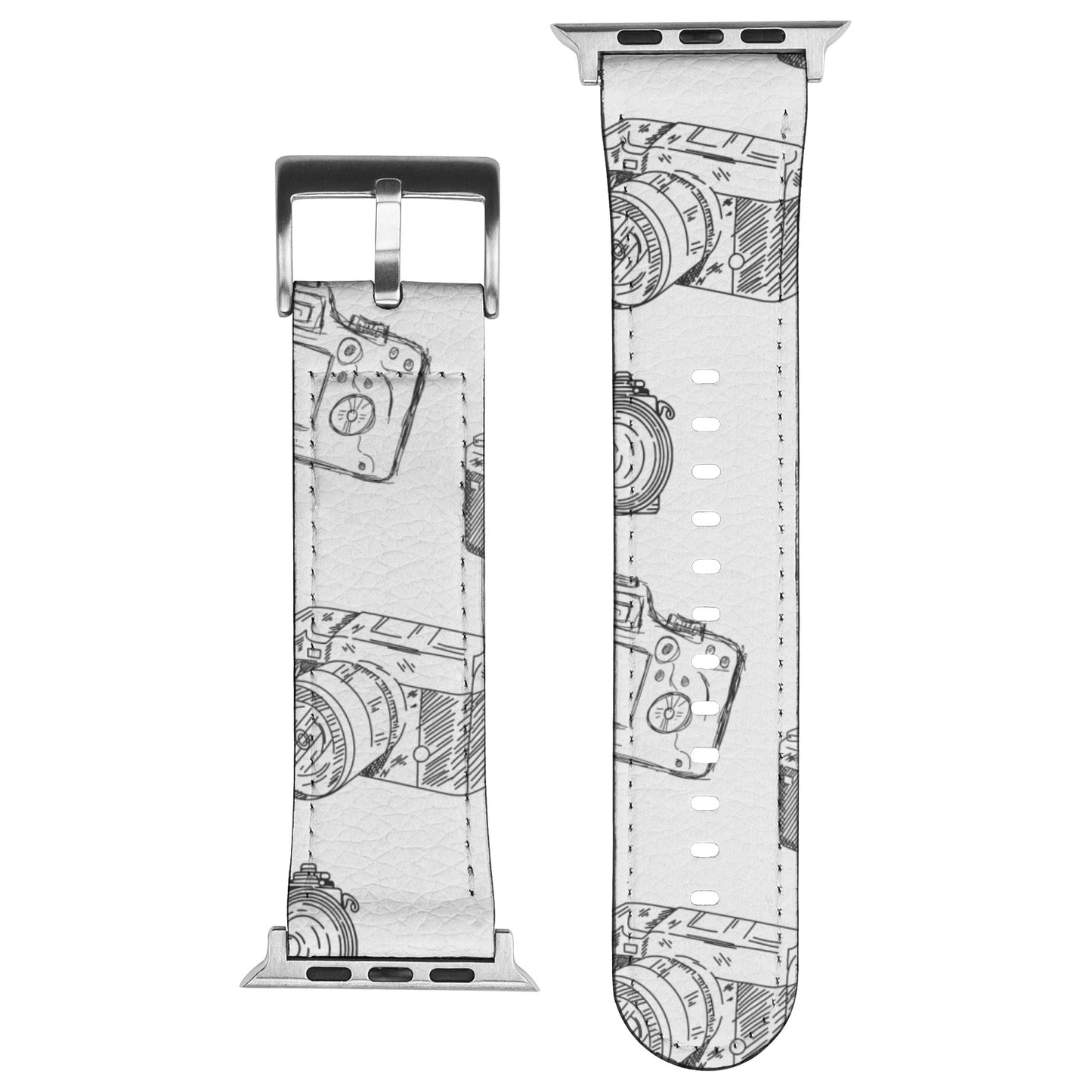 Sketched Camera Apple Watch Band